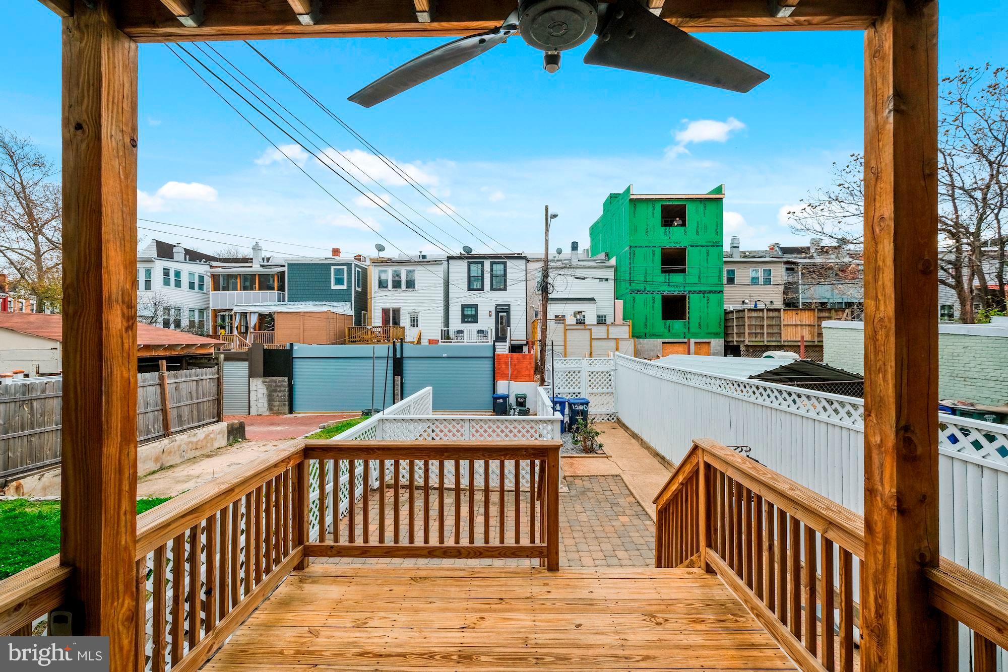 1340 Spring Road Northwest Washington, DC 20010 - Photo 26 of 35 Deck from main level leading to patio area