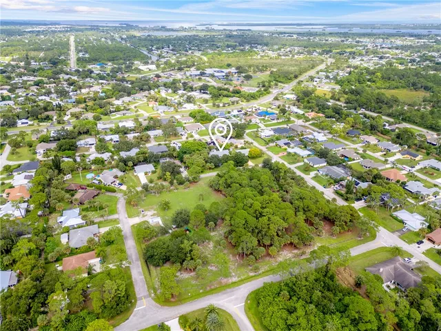 a view of city with green space