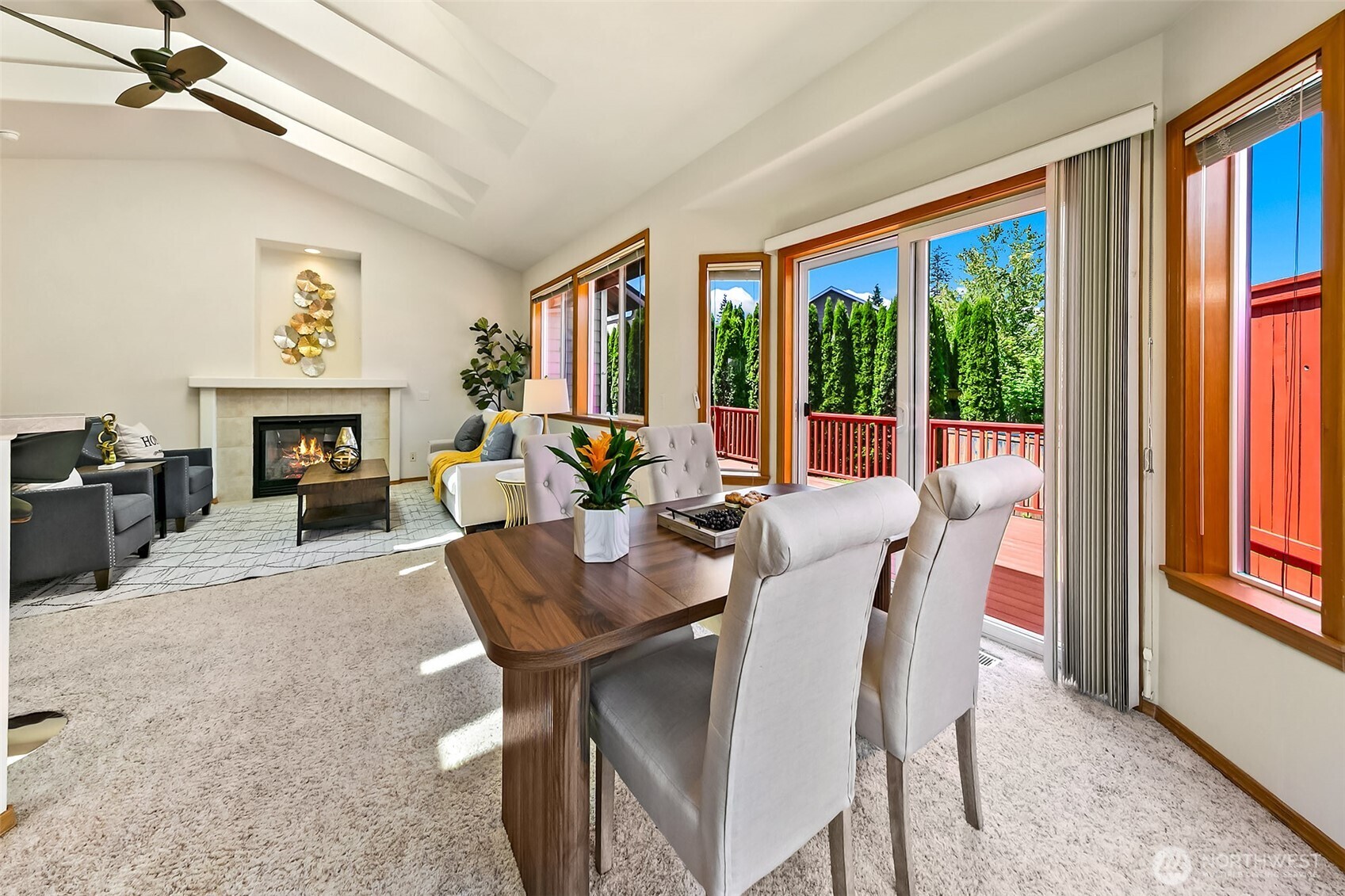 20604 Damson Road Lynnwood, WA 98036 - Photo 19 of 24 a view of a dining room with furniture window and outside view