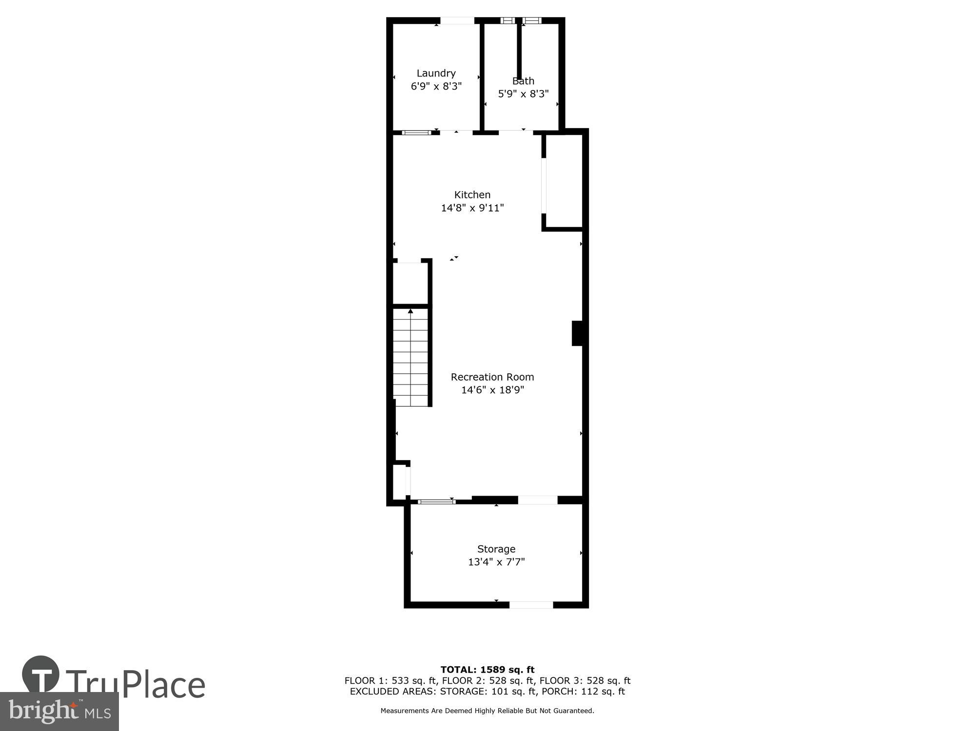 1324 Ridge Place Southeast Washington, DC 20020 - Photo 40 of 85 Lower Level Labels & Measurements