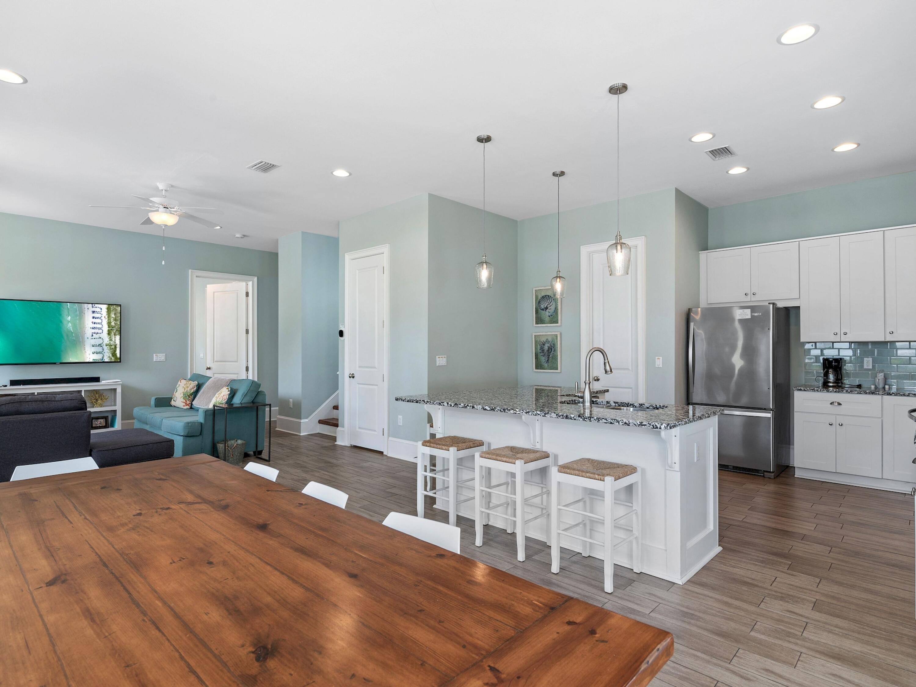 38 Elm Street Santa Rosa Beach, FL 32459 - Photo 19 of 53 Dining room and bar stools