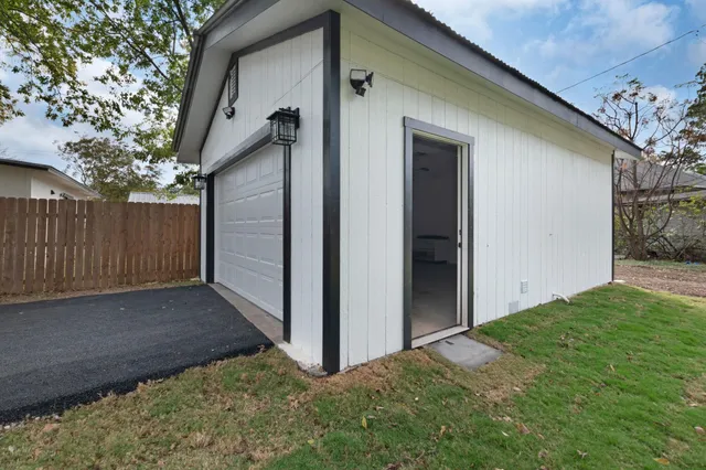 a backyard of a house