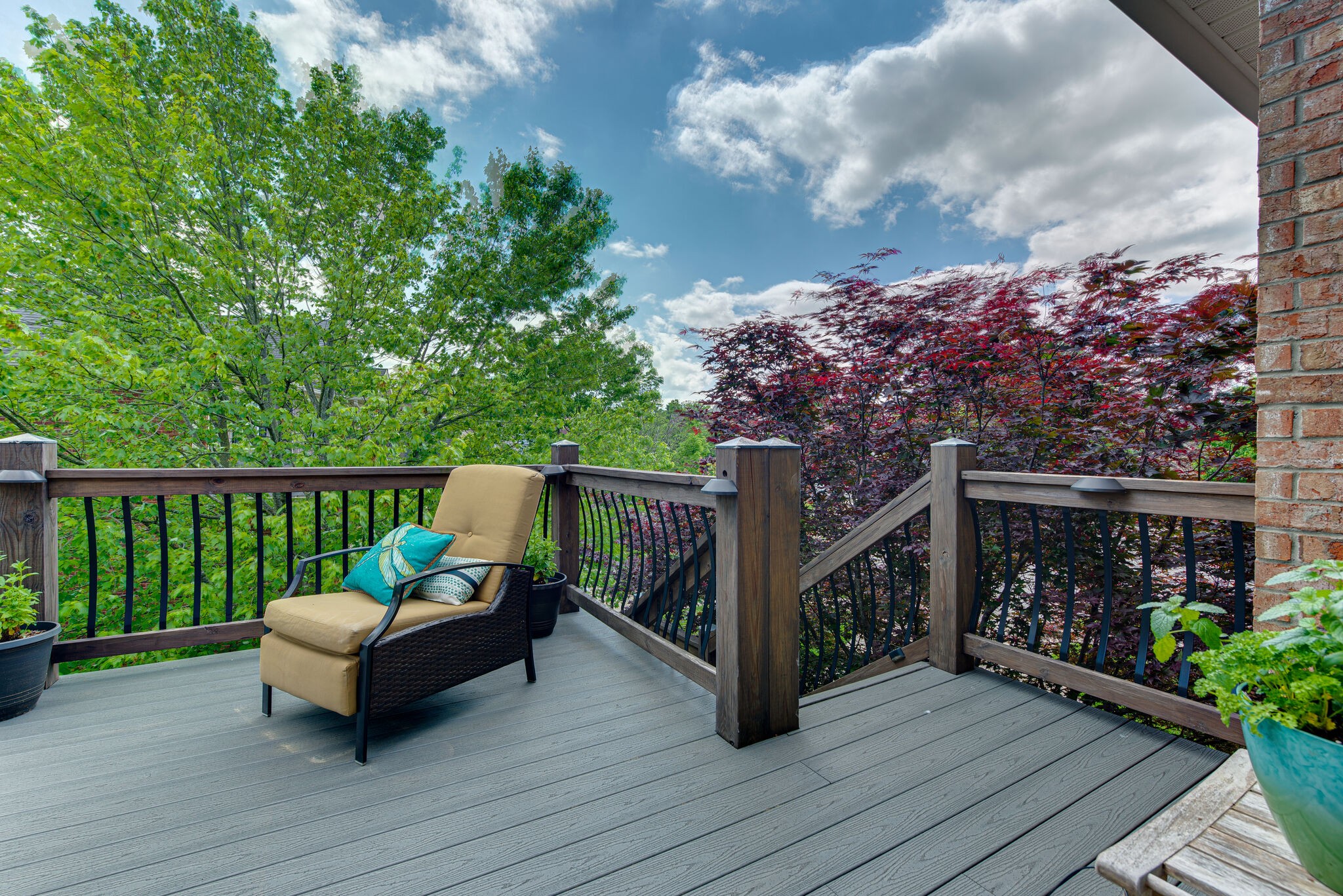 1027 Red Pepper Ridge Spring Hill, TN 37174 - Photo 34 of 38 a view of a balcony with wooden floor