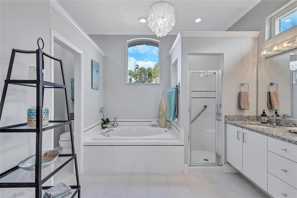 8409 29th Street East Parrish, FL 34219 - Photo 29 of 65 a bathroom with a sink and a mirror