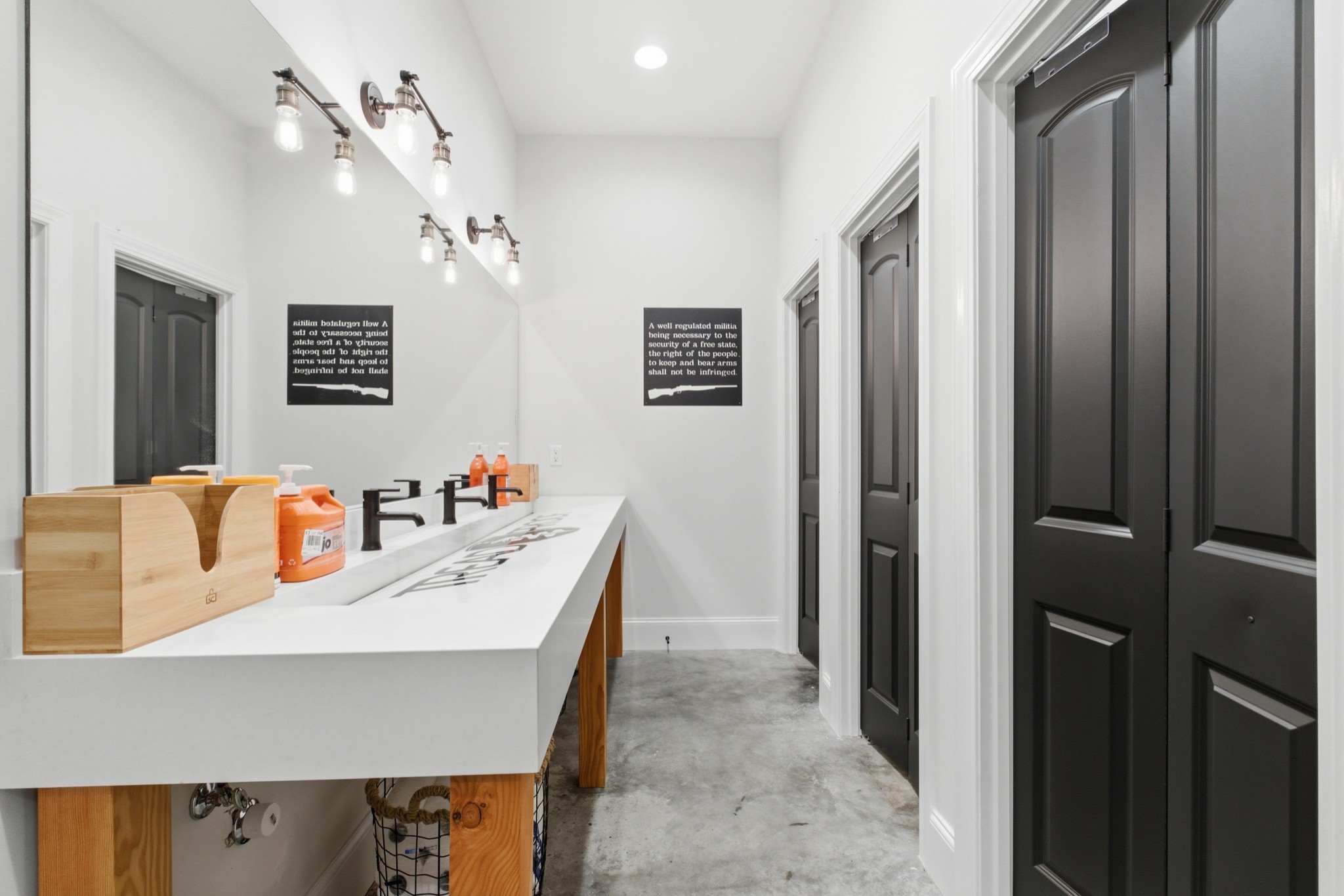 7075 Pinewood Road Nunnelly, TN 37137 - Photo 44 of 49 a bathroom with a sink vanity and a mirror