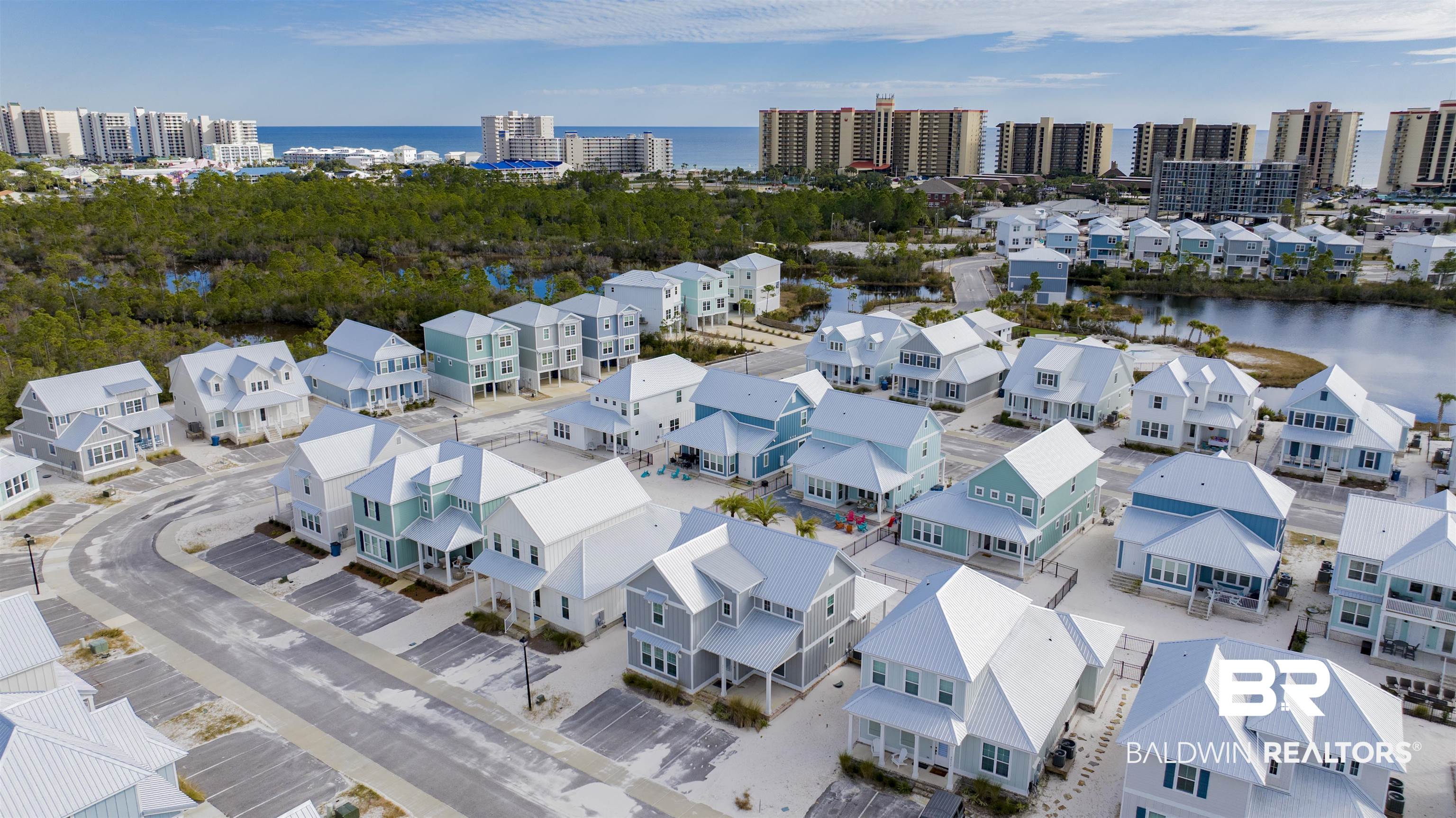 24174 Pepper Lane Orange Beach, AL 36561 - Photo 54 of 63 Bird's eye view with a water view