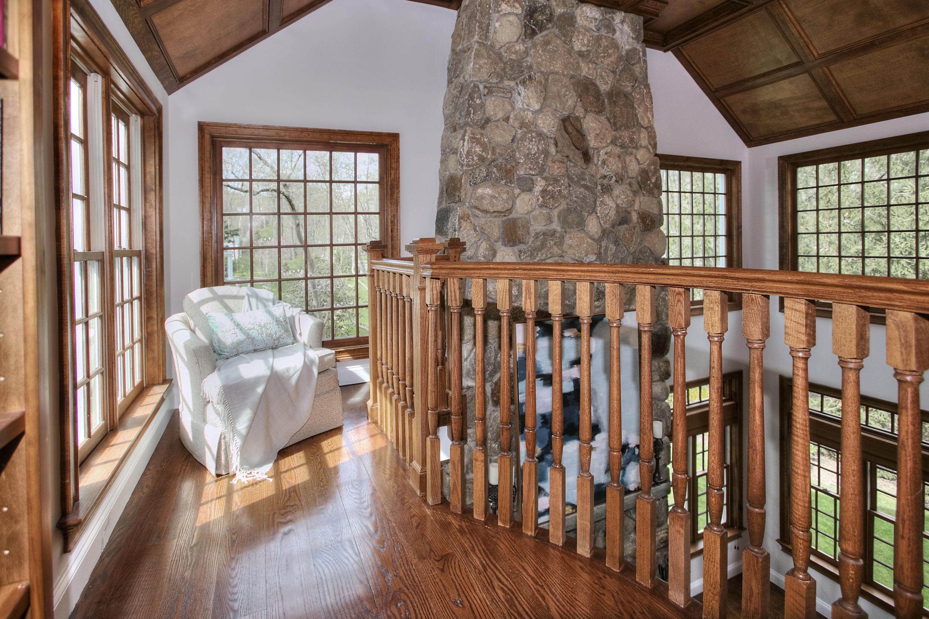 25 Point O Woods Road Darien, CT 06820 - Photo 50 of 68 a living room with furniture and a large window