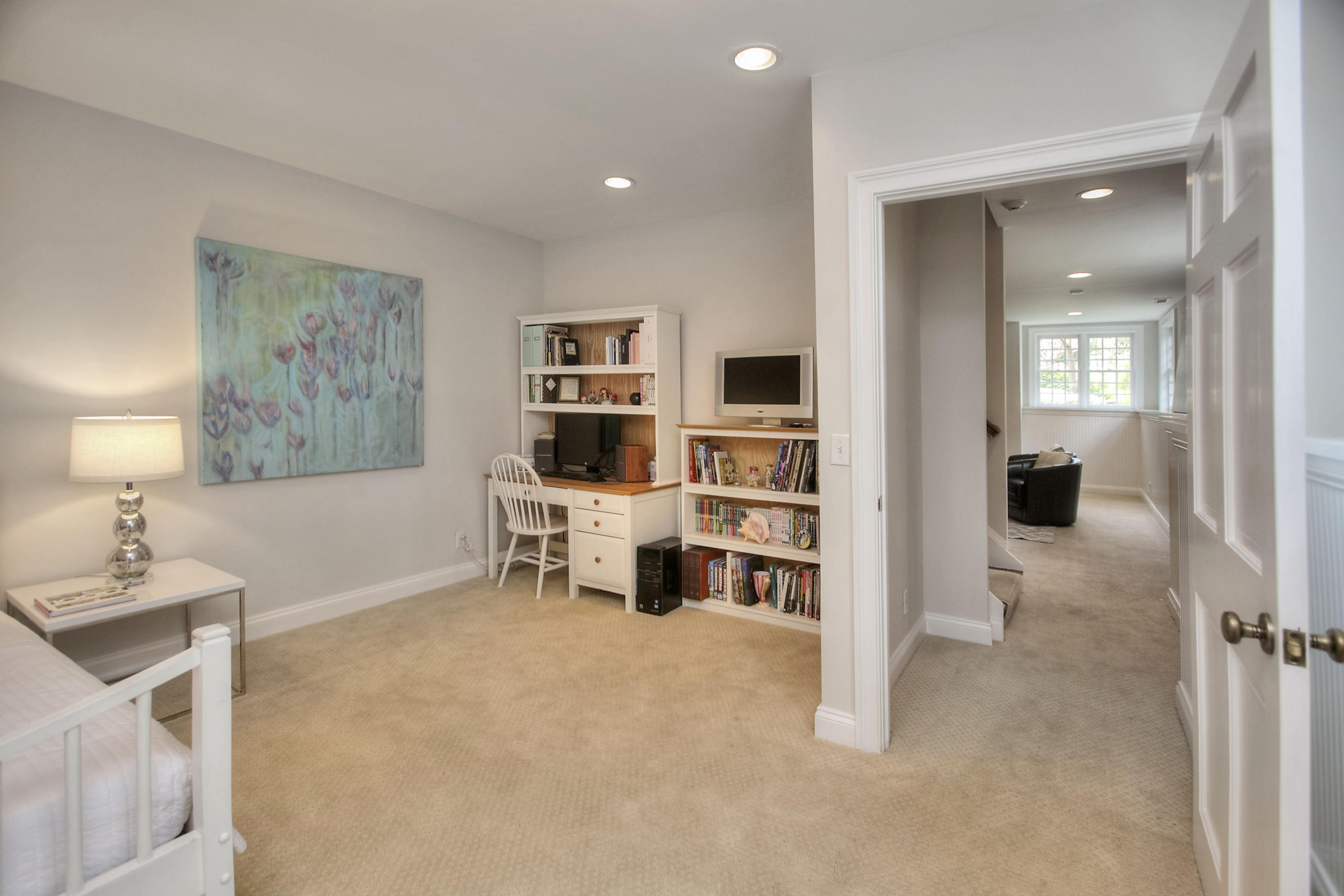 25 Point O Woods Road Darien, CT 06820 - Photo 55 of 68 a living room with furniture and view of kitchen