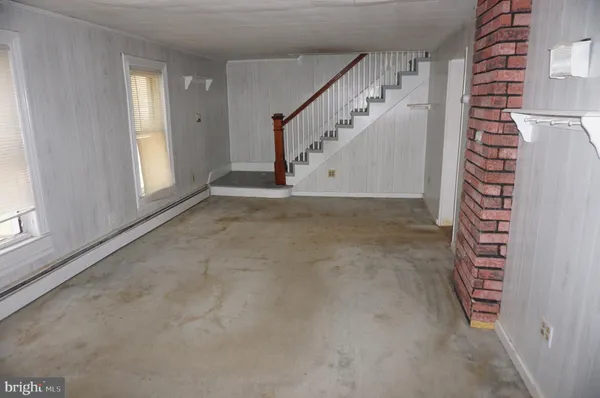 a view of an entryway with staircase