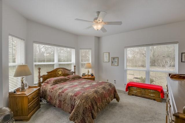 103 Ridgeway Gap Ovilla, TX 75154 - Photo 28 of 40 a bedroom with a bed and large window