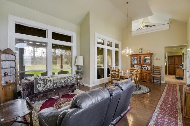 103 Ridgeway Gap Ovilla, TX 75154 - Photo 10 of 40 a living room with furniture and a floor to ceiling window