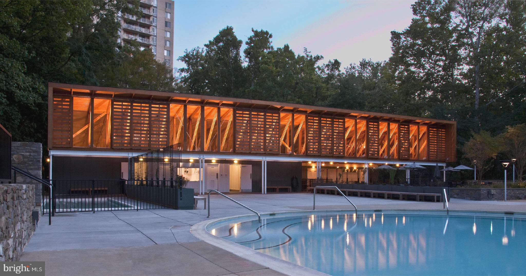 5608 Warwick Place Chevy Chase, MD 20815 - Photo 56 of 57 a view of swimming pool with outdoor seating