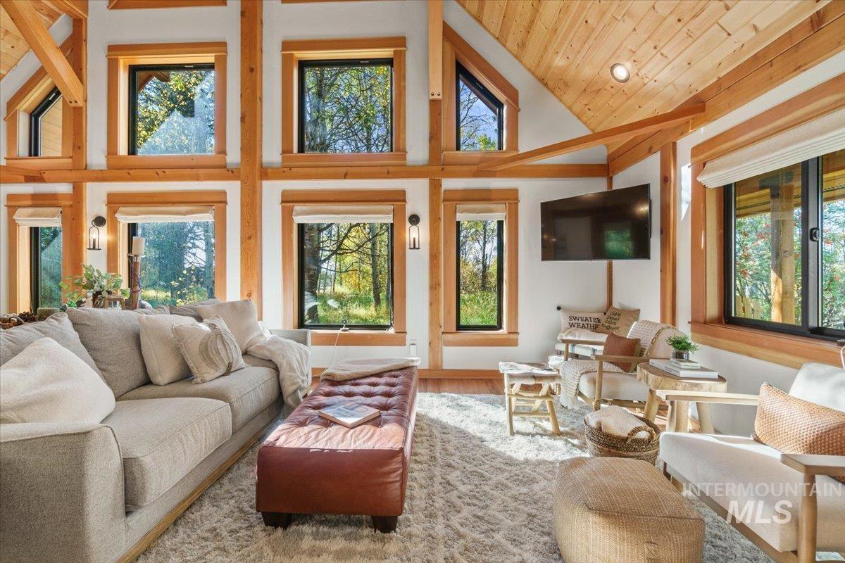 13982 Comfort Road McCall, ID 83638 - Photo 6 of 50 Sunroom featuring lofted ceiling