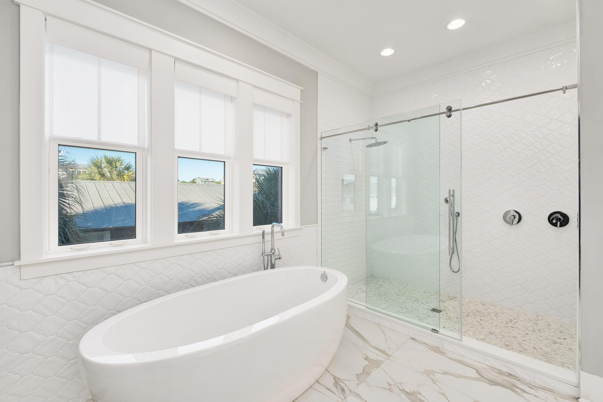 260 Magnolia Street Santa Rosa Beach, FL 32459 - Photo 18 of 19 a white bath tub sitting next to a shower