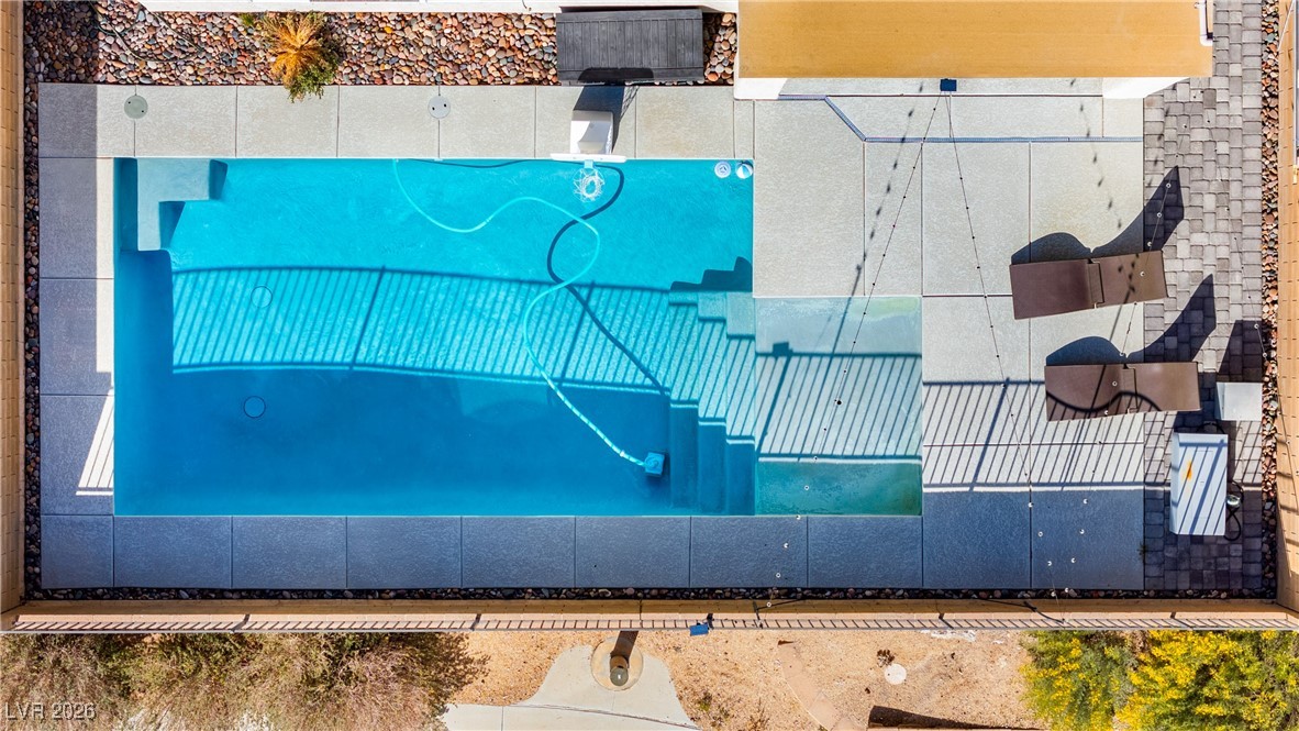 2835 Strathallan Avenue Henderson, NV 89044 - Photo 57 of 64 Drone / aerial view of a pool