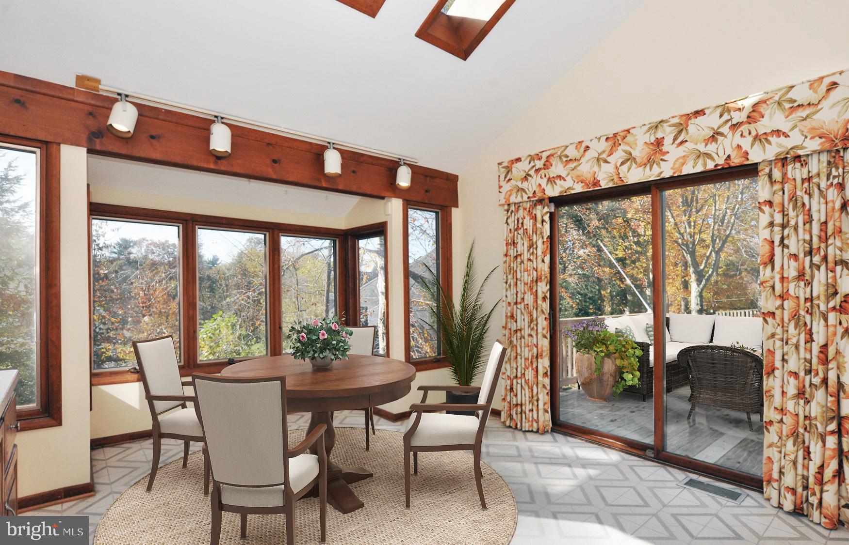 8000 Springer Road Bethesda, MD 20817 - Photo 7 of 39 Brkfst Rm-Bay Window, 4 Skylights, Vaulted Ceiling