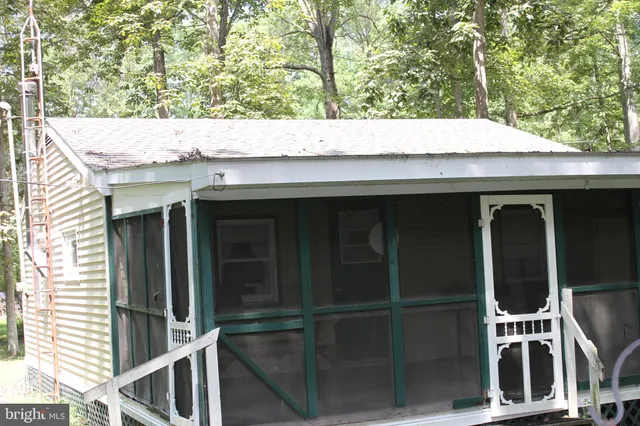 a backyard of a house