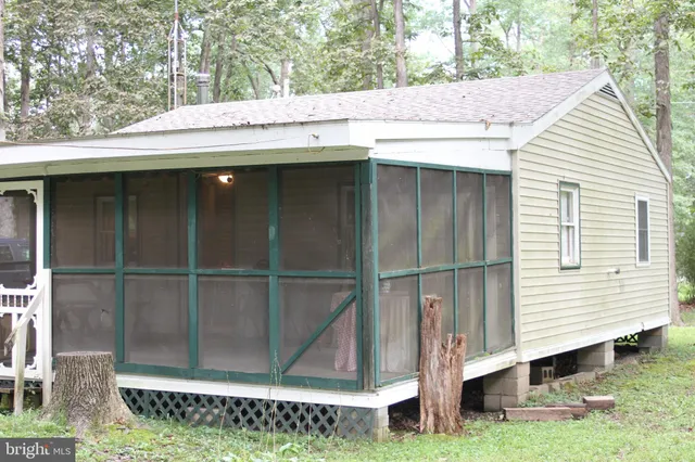 a backyard of a house