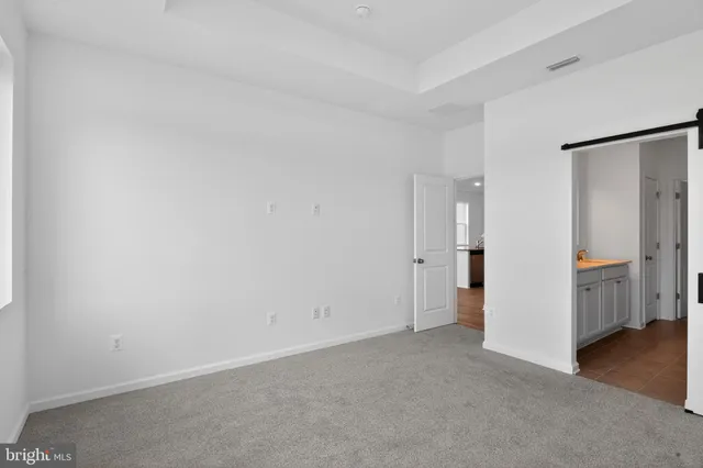 a view of an empty room