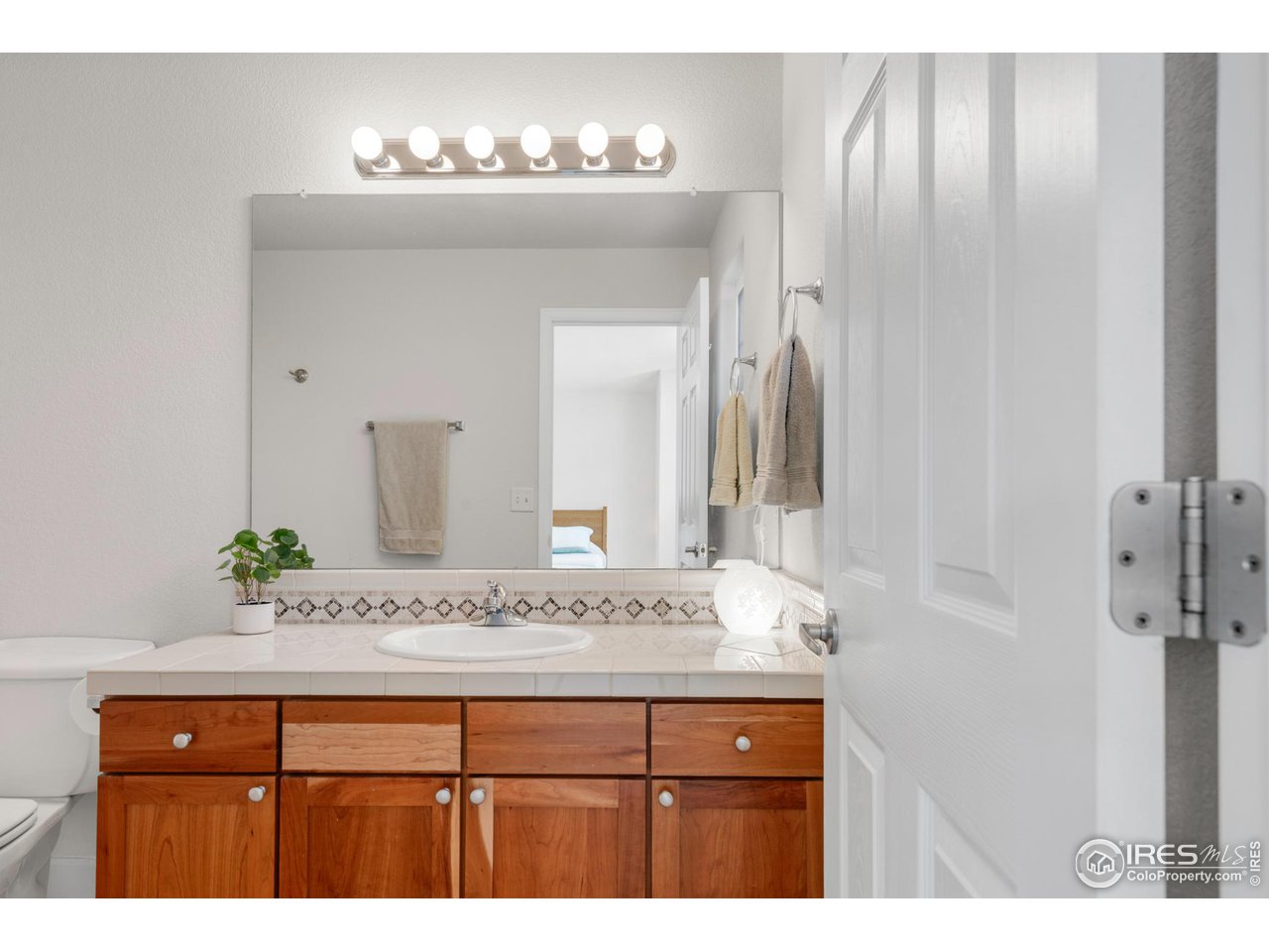 4232 Riley Drive Longmont, CO 80503 - Photo 24 of 35 a bathroom with a sink and a mirror