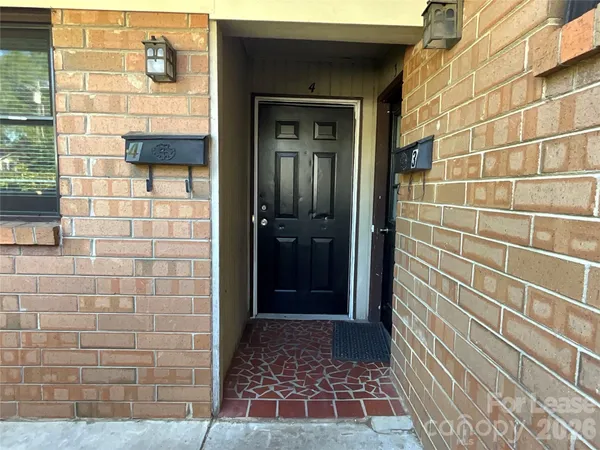 a view of a door of the house