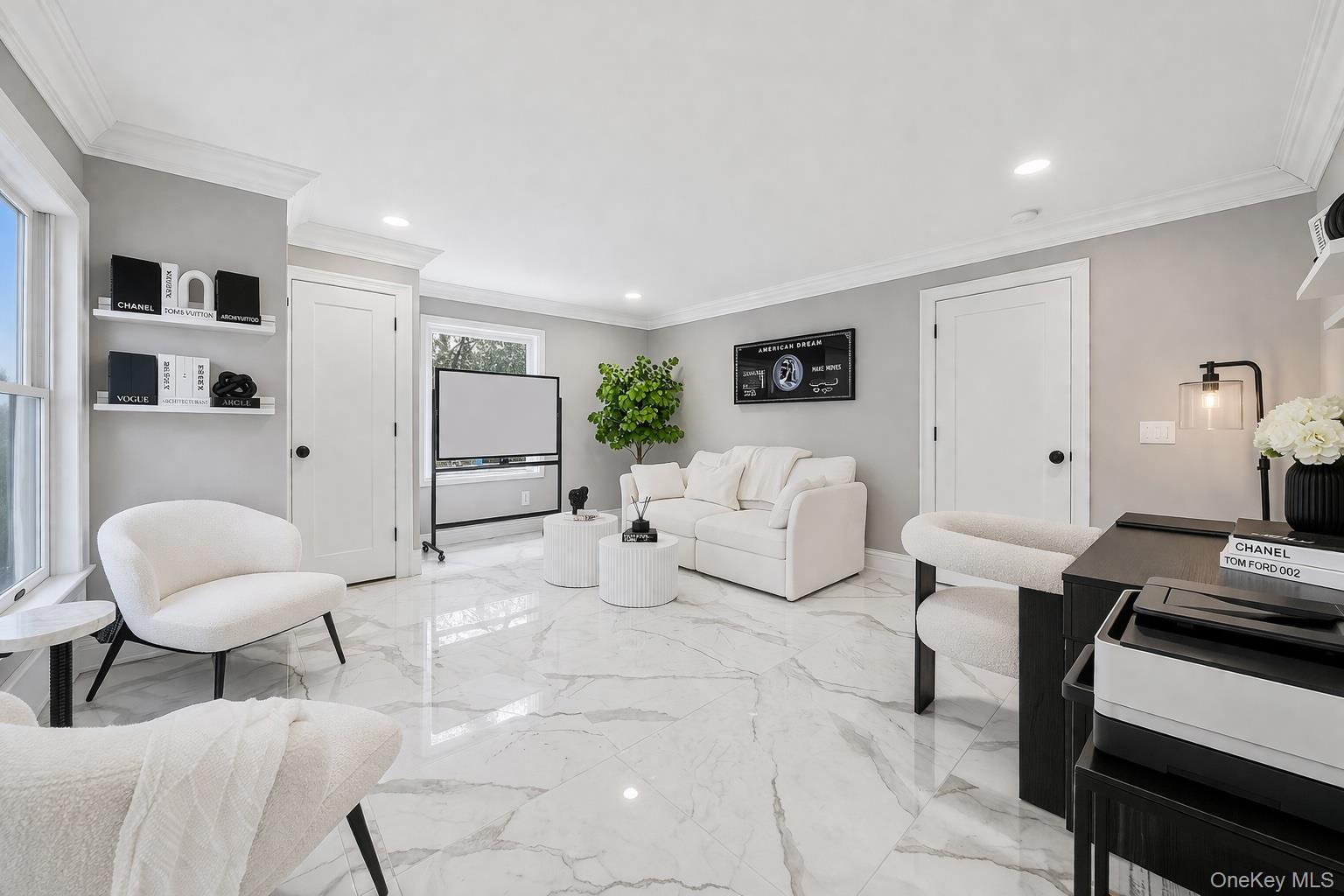 68 Fort Salonga Road Northport, NY 11768 - Photo 16 of 50 a living room with furniture and a lamp