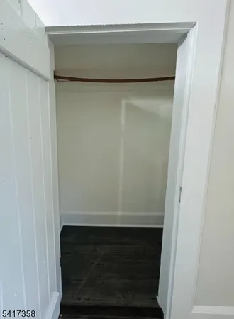 a close view of walk in closet