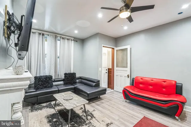 a very nice looking room with a chandelier