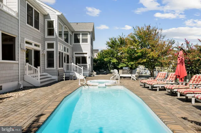 a view of a lake with houses