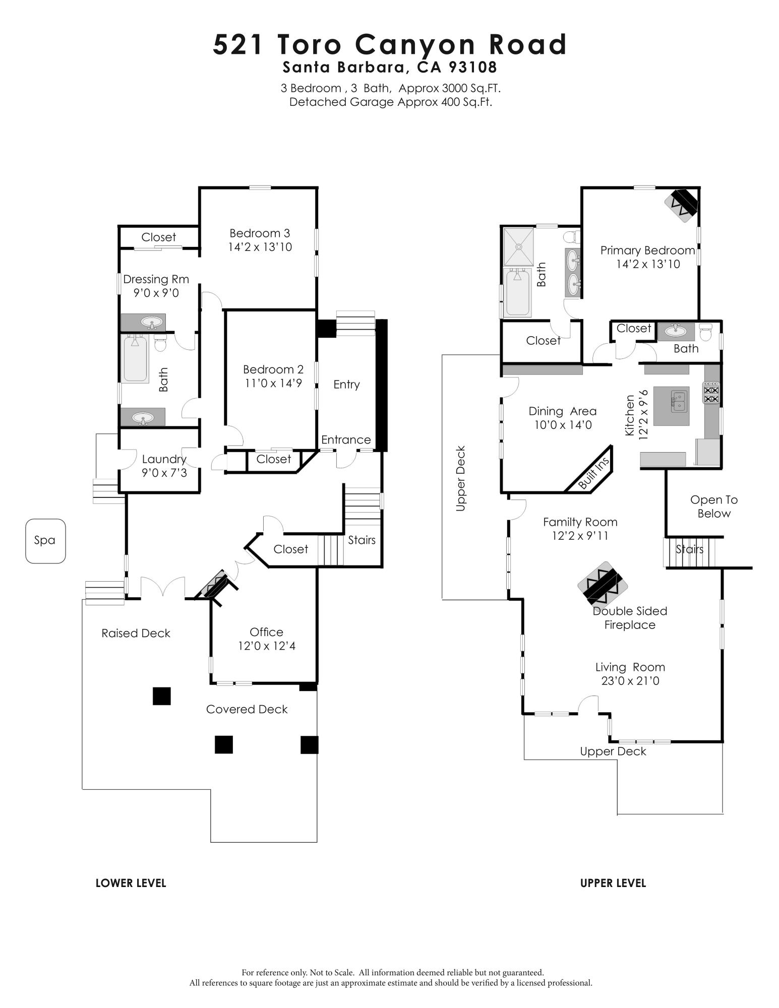 521 Toro Canyon Road Montecito, CA 93108 - Photo 17 of 17 Floorplan