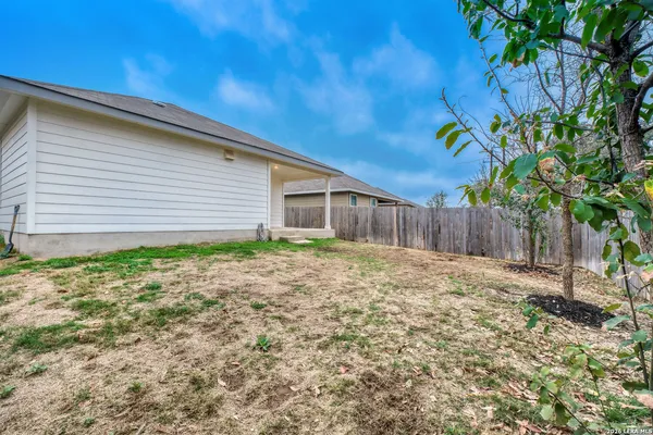 a backyard of a house