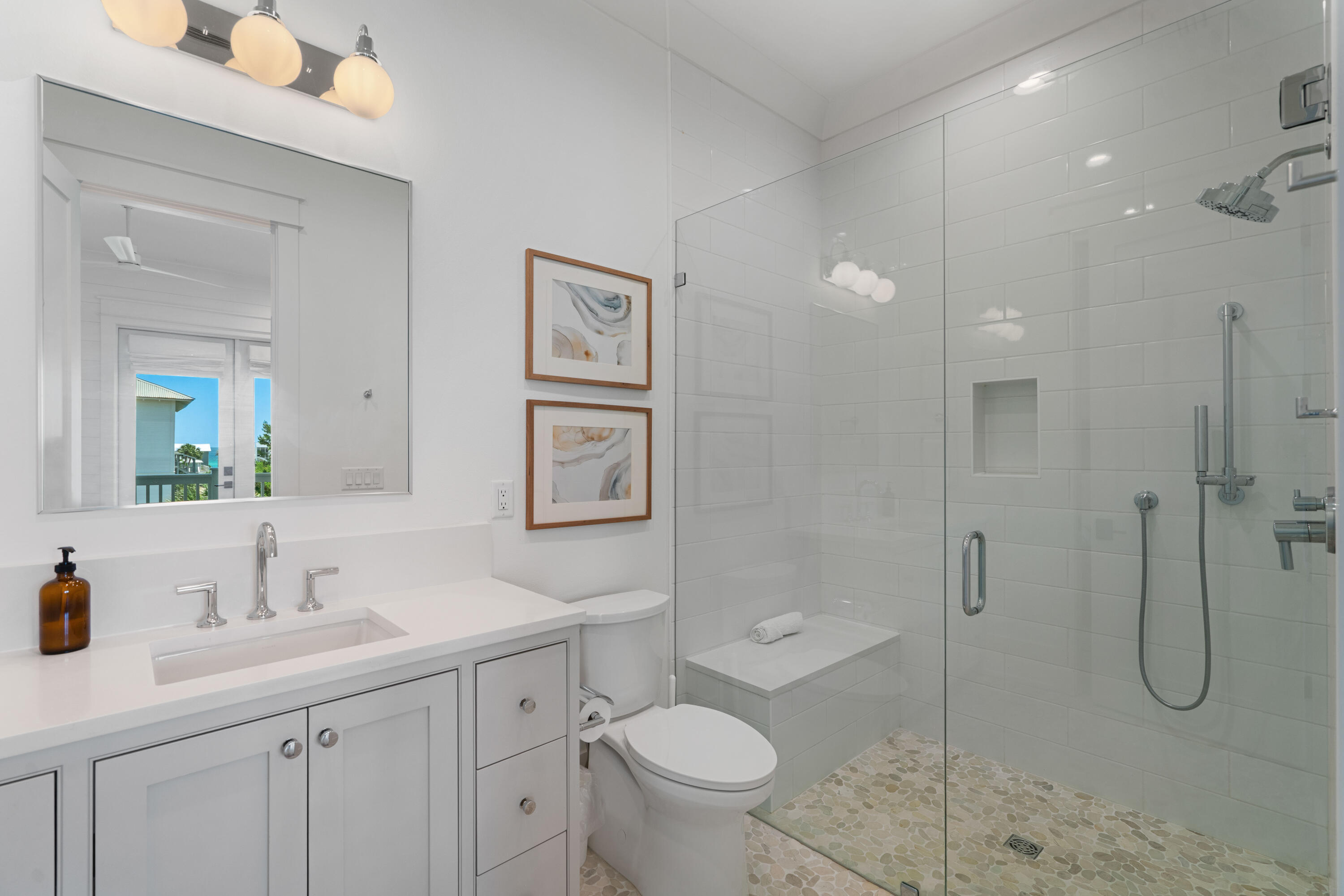 16 Bluewater View Ave Inlet Beach Inlet Beach, FL 32461 - Photo 38 of 59 a bathroom with a toilet sink and shower