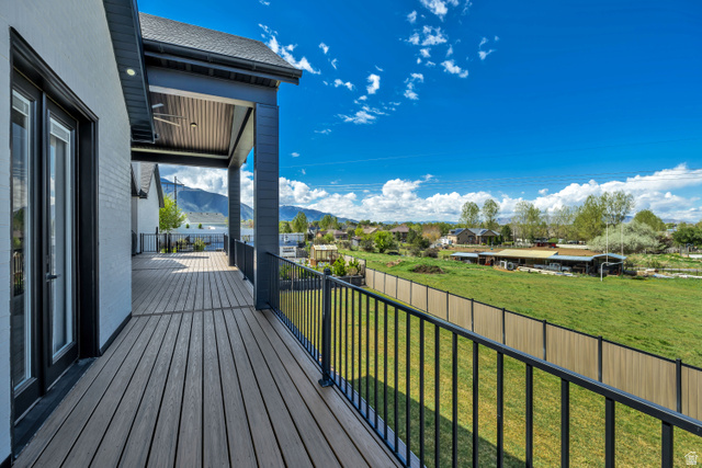 1720 Hillcrest Circle Mapleton, UT 84664 - Photo 95 of 116 Deck with a residential view and a mountain view