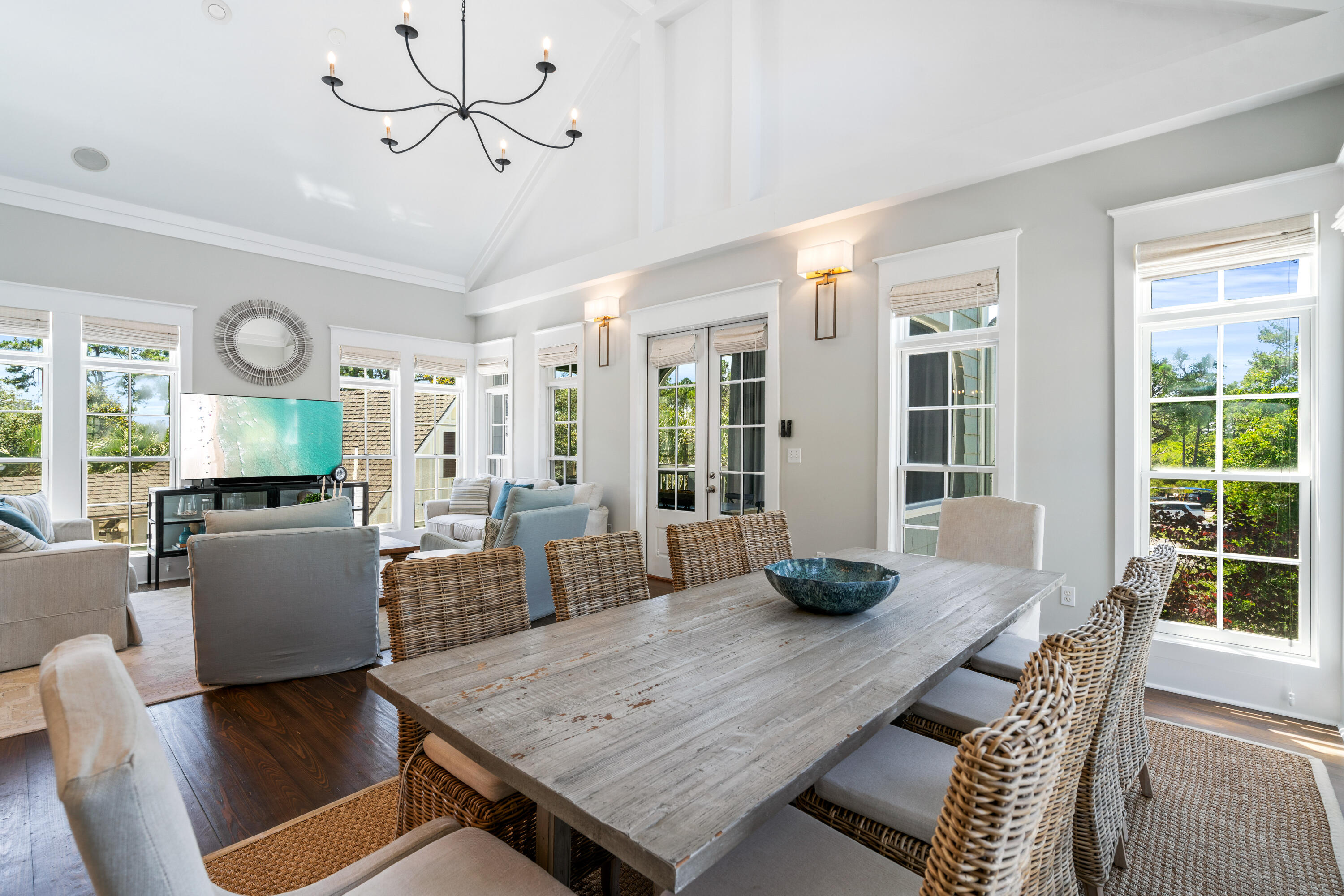 148 Coopersmith Lane Inlet Beach, FL 32461 - Photo 43 of 82 a view of a dining room with furniture window and wooden floor