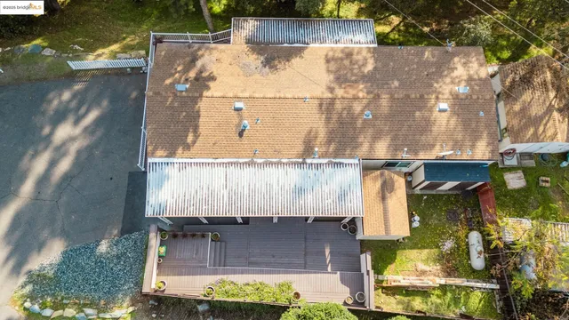 a bird view of house