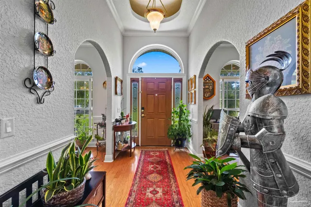 a living room filled with furniture