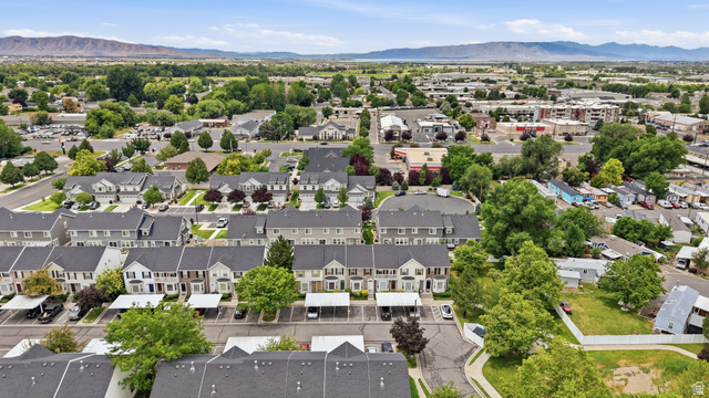 793 North 150 E Street Springville, UT 84663 - Photo 21 of 26 Aerial perspective showcasing a residential community with townhomes and detached properties