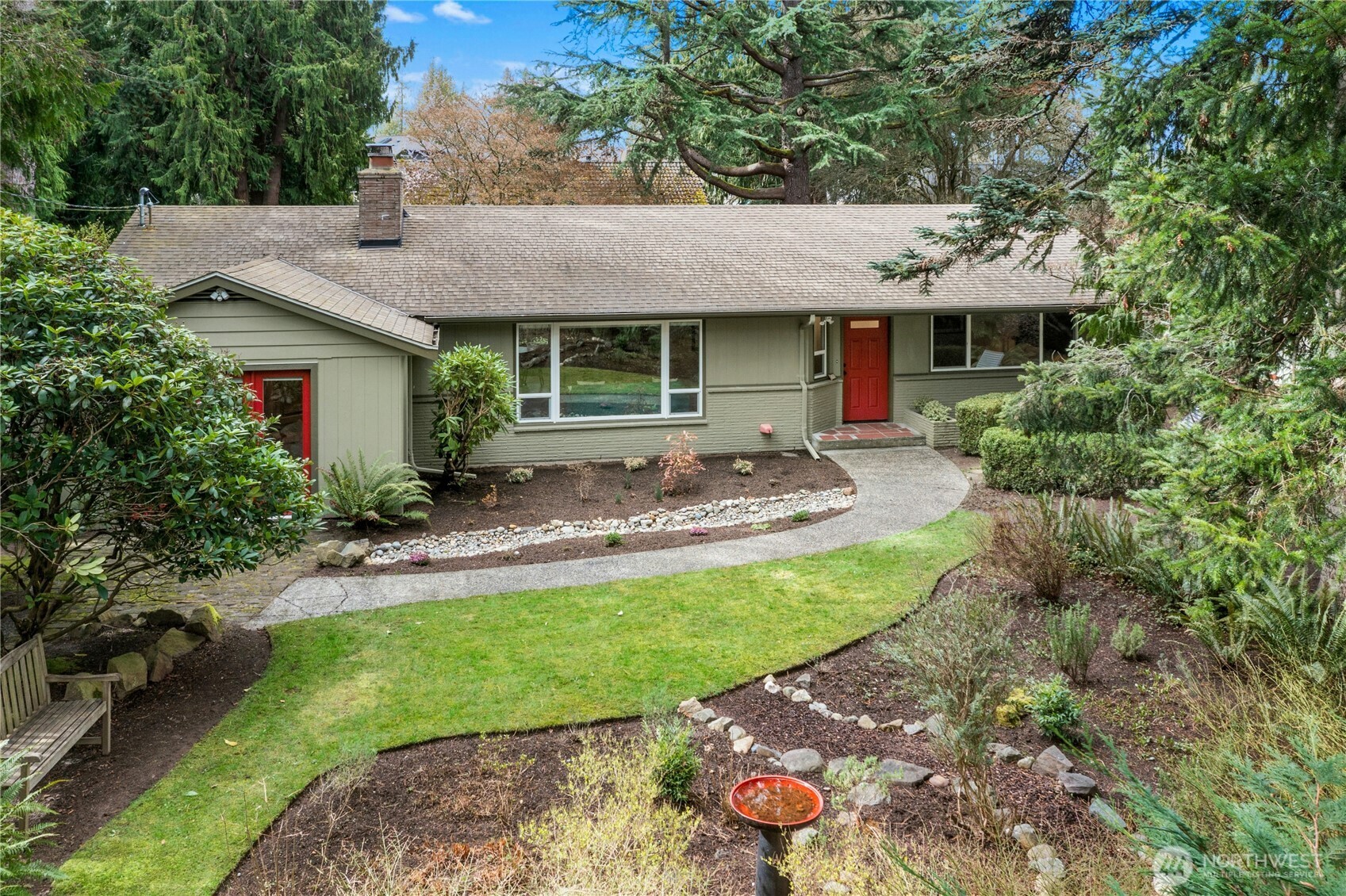 21214 96th Avenue West Edmonds, WA 98020 - Photo 1 of 40 a view of a house with backyard and garden