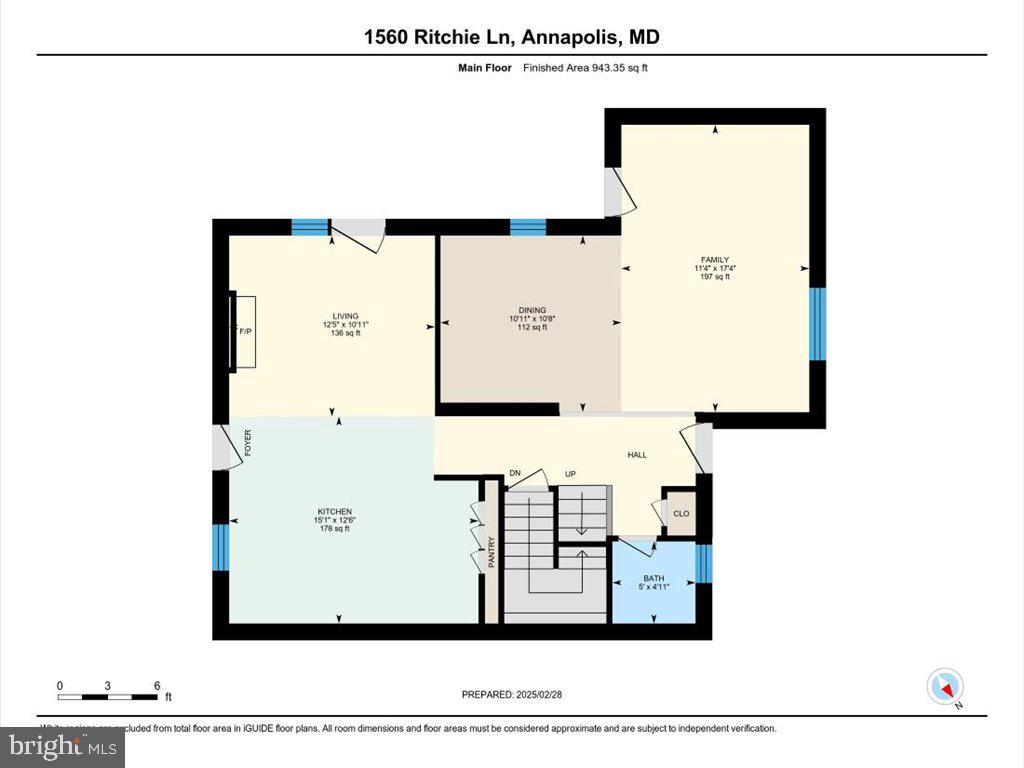1560 Ritchie Lane Annapolis, MD 21401 - Photo 52 of 54 Main Level Floorplan