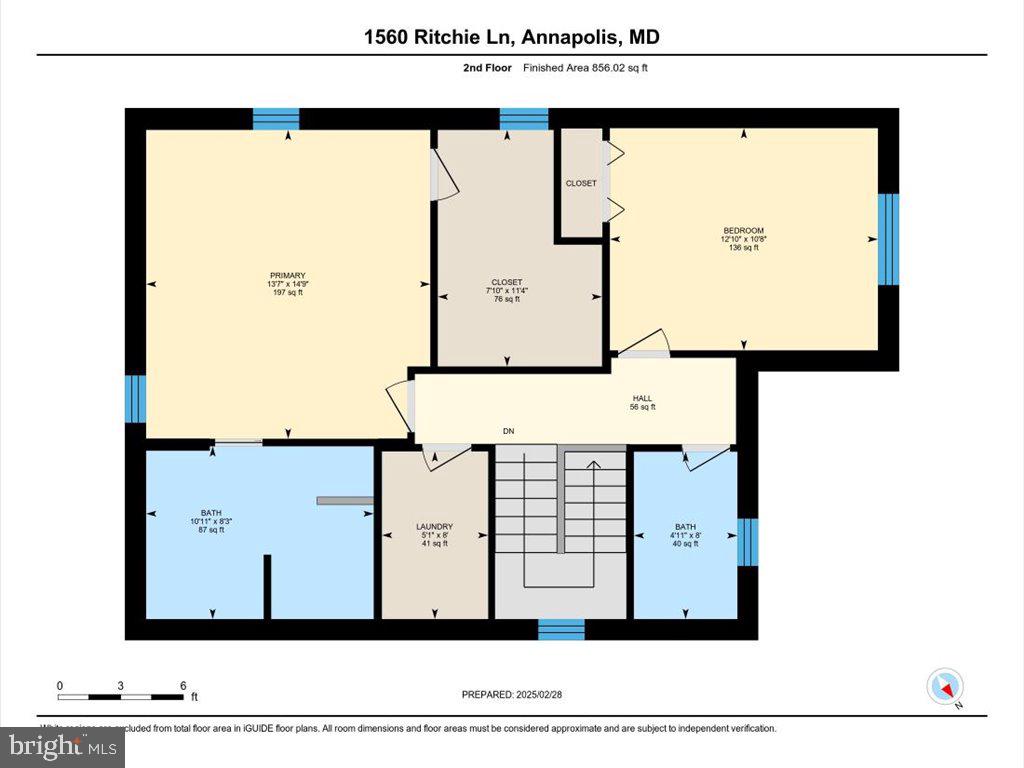 1560 Ritchie Lane Annapolis, MD 21401 - Photo 53 of 54 Upper Level Floor Plan