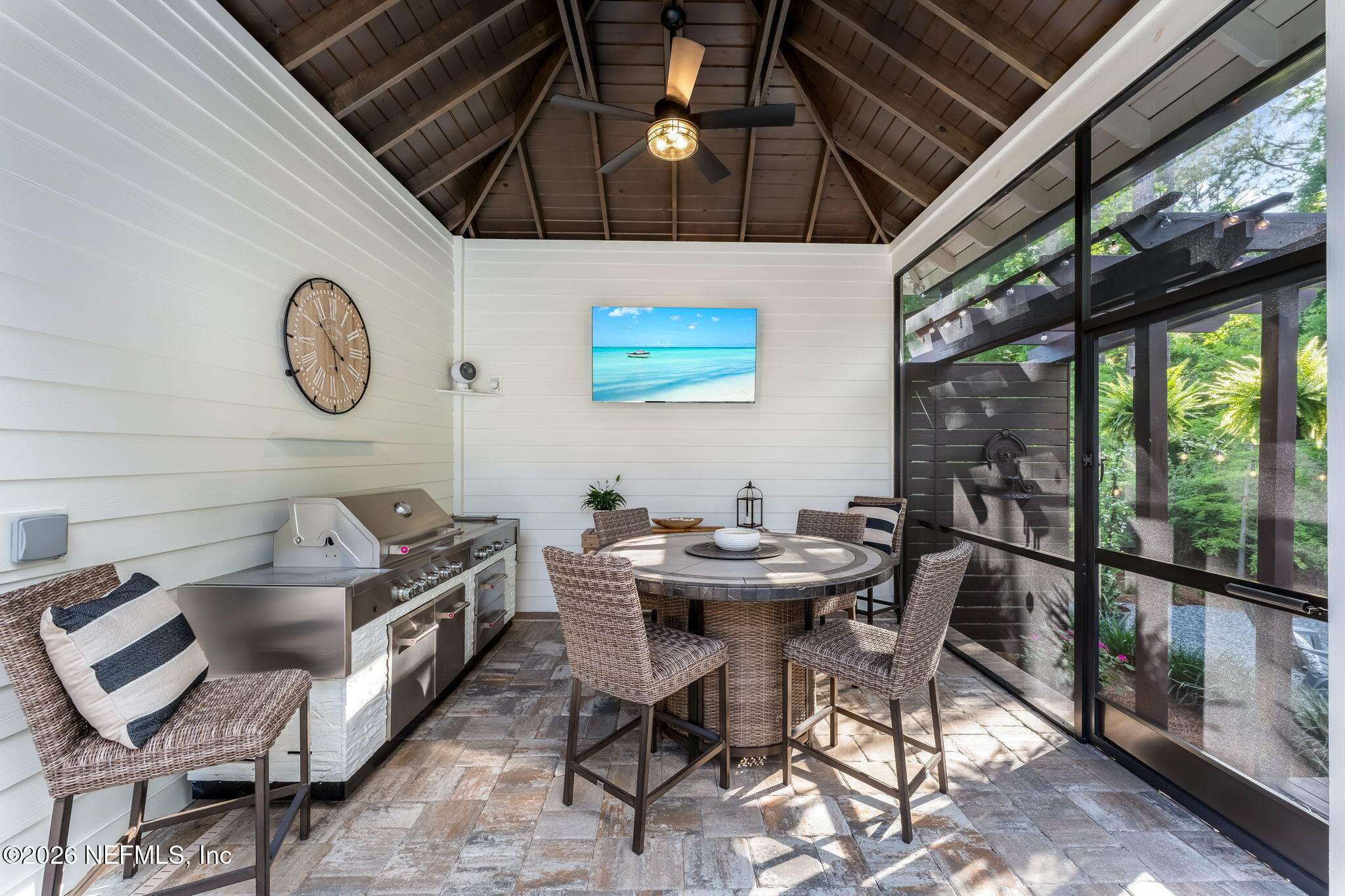 1204 Creek Bend Road St. Johns, FL 32259 - Photo 82 of 107 a view of a dining room with furniture window and outside view