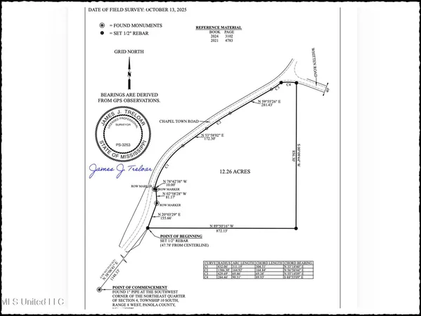 $96,000 | Chapel Town Road, Courtland, MS 38620