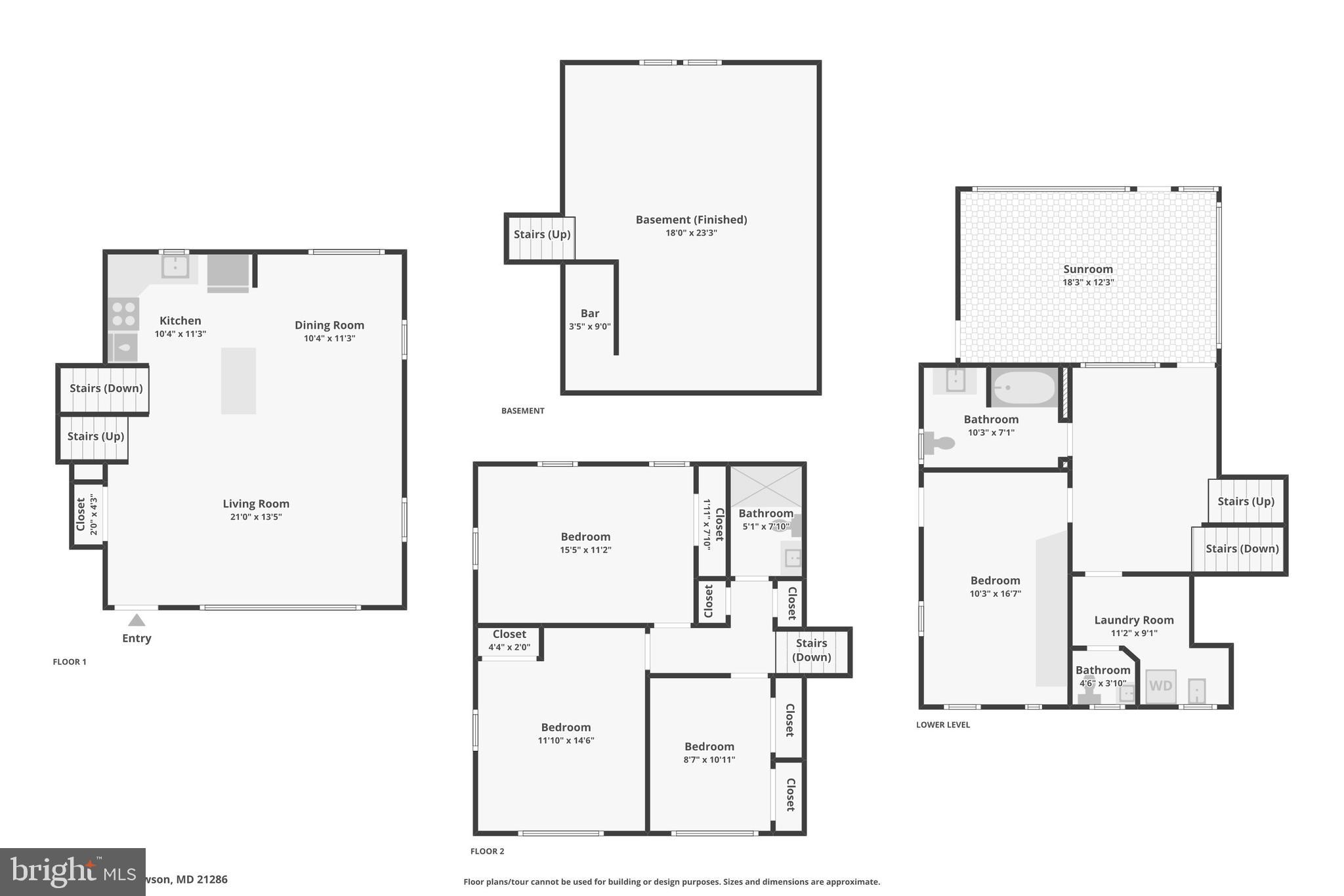 7610 Knollwood Road Towson, MD 21286 - Photo 41 of 41 Combined Floorplan
