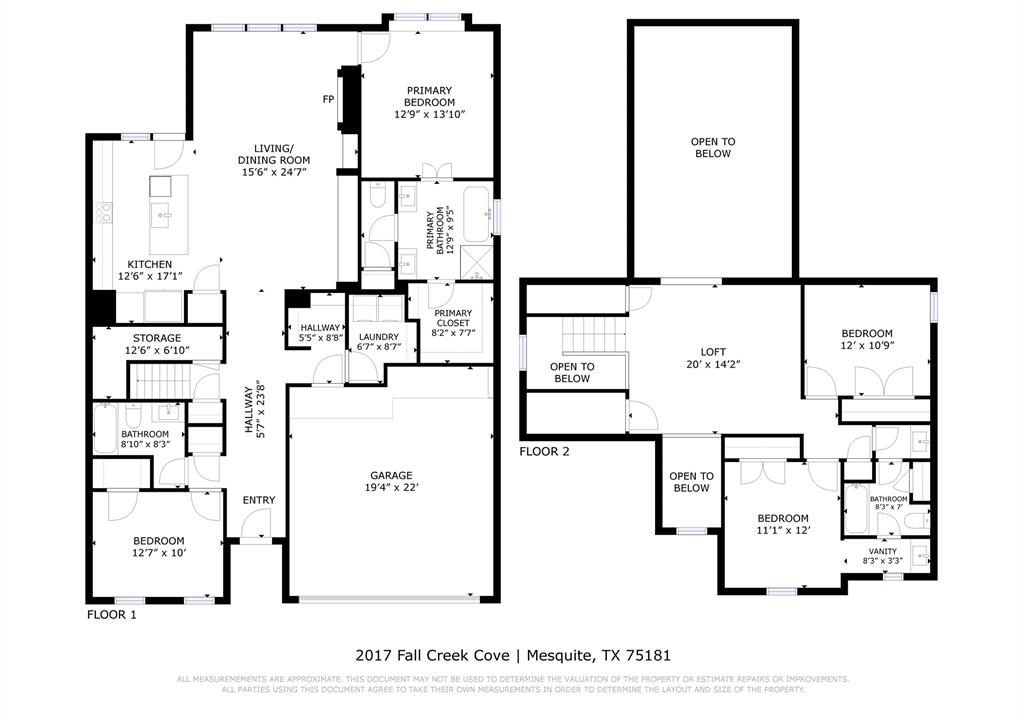 2017 Fall Crk Cove Mesquite, TX 75181 - Photo 7 of 40 View of room layout