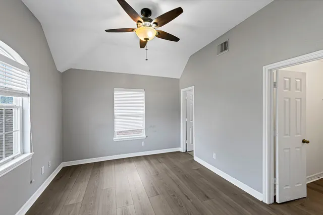 a view of an empty room