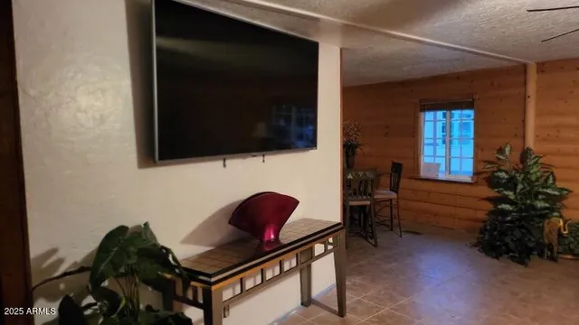 a kitchen with cabinets and window