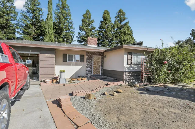 a view of a house with a patio