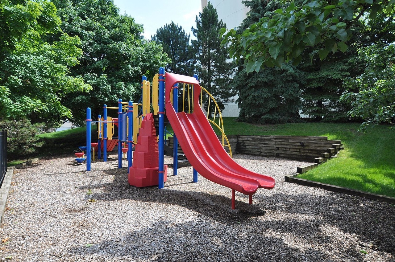 2891 Belle Lane, Unit 2891 Schaumburg, IL 60193 - Photo 23 of 25 a flag is sitting in the middle of a park