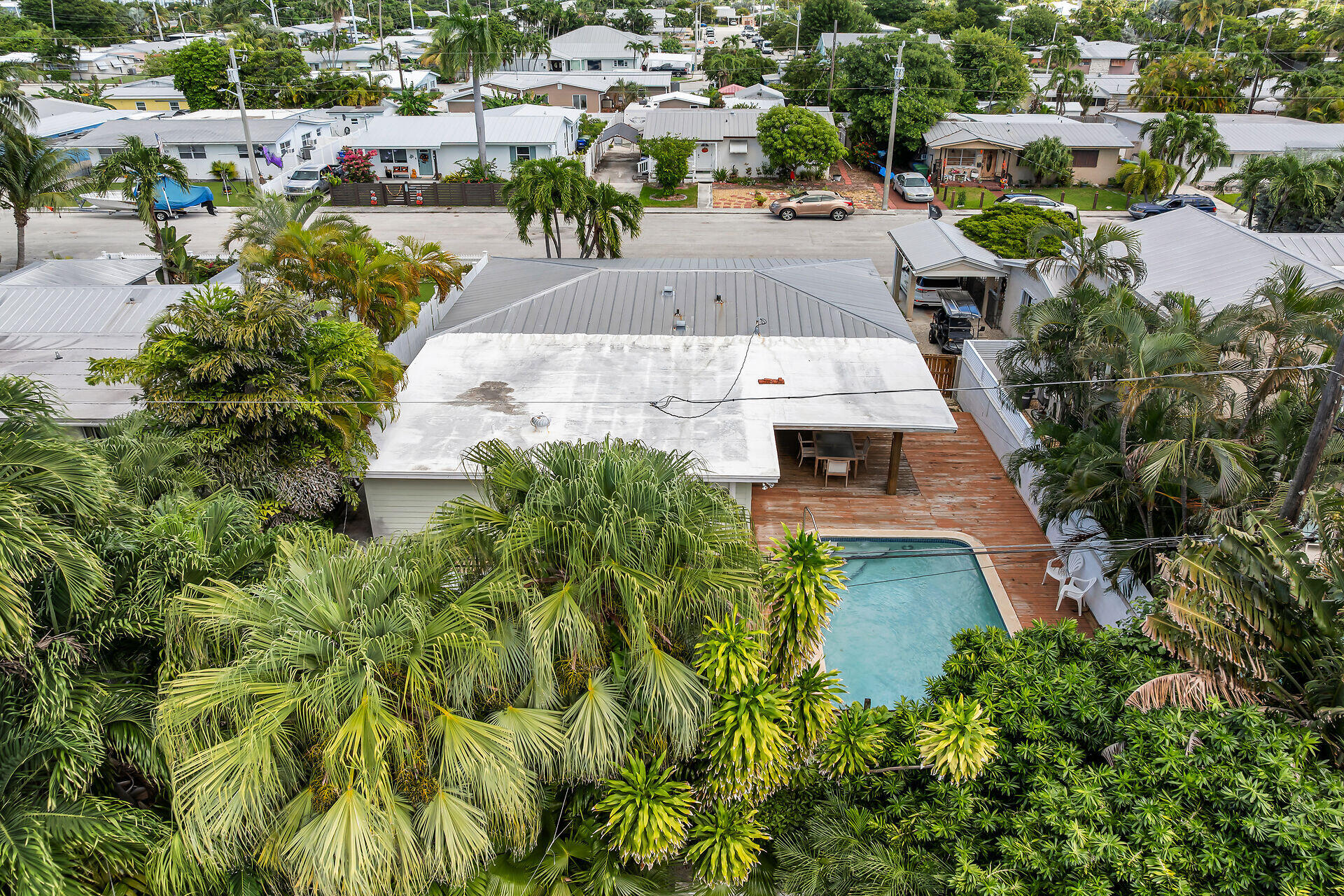1014 17th Terrace Key West, FL 33040 - Photo 6 of 32 an aerial view of a house with a yard and lake view