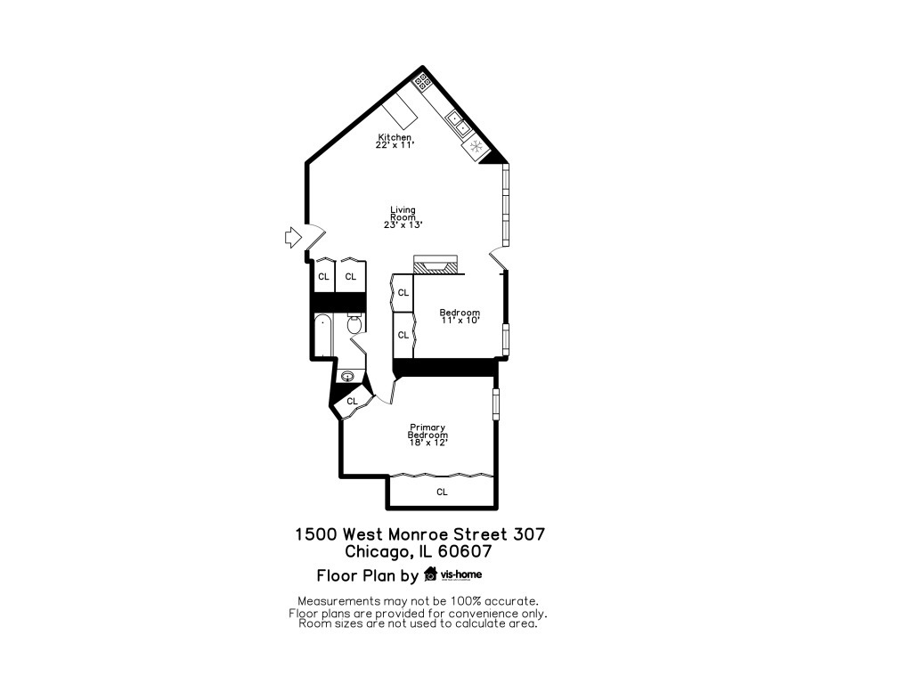 1500 West Monroe Street, Unit 307 Chicago, IL 60607 - Photo 14 of 14 Gallery Image 14